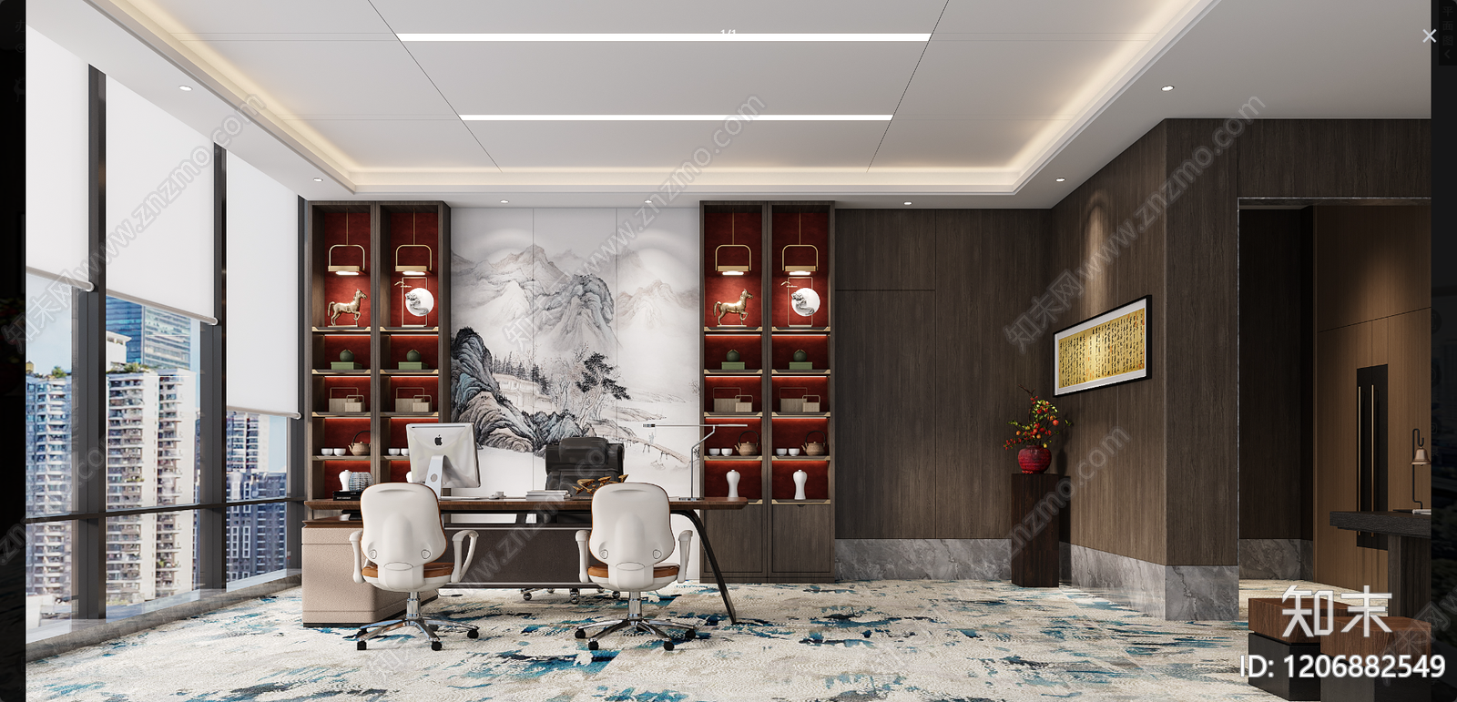 其他办公空间cad施工图下载【ID:1206882549】
