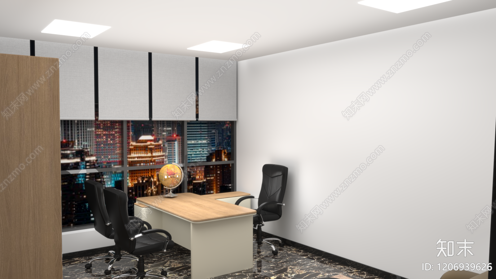 现代办公室3D模型下载【ID:1206939626】