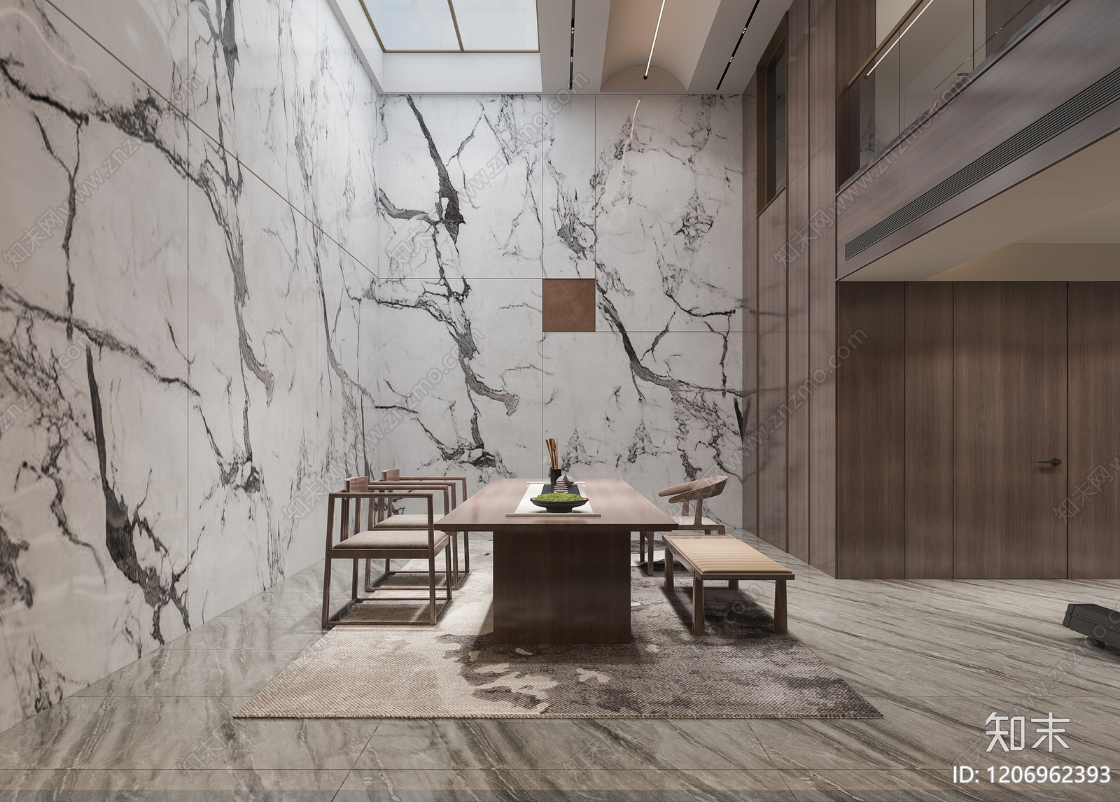 现代茶室3D模型下载【ID:1206962393】