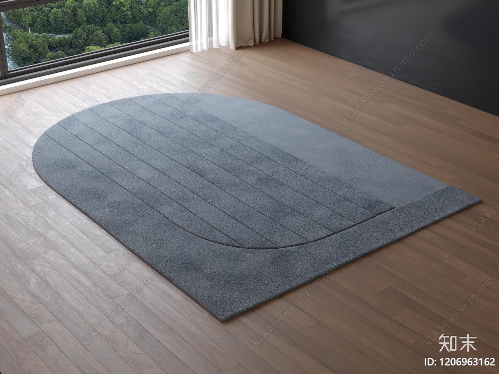 现代地毯3D模型下载【ID:1206963162】