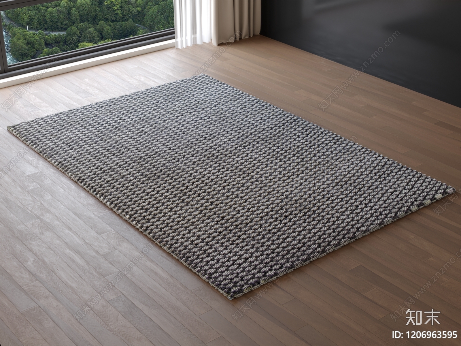 现代地毯3D模型下载【ID:1206963595】