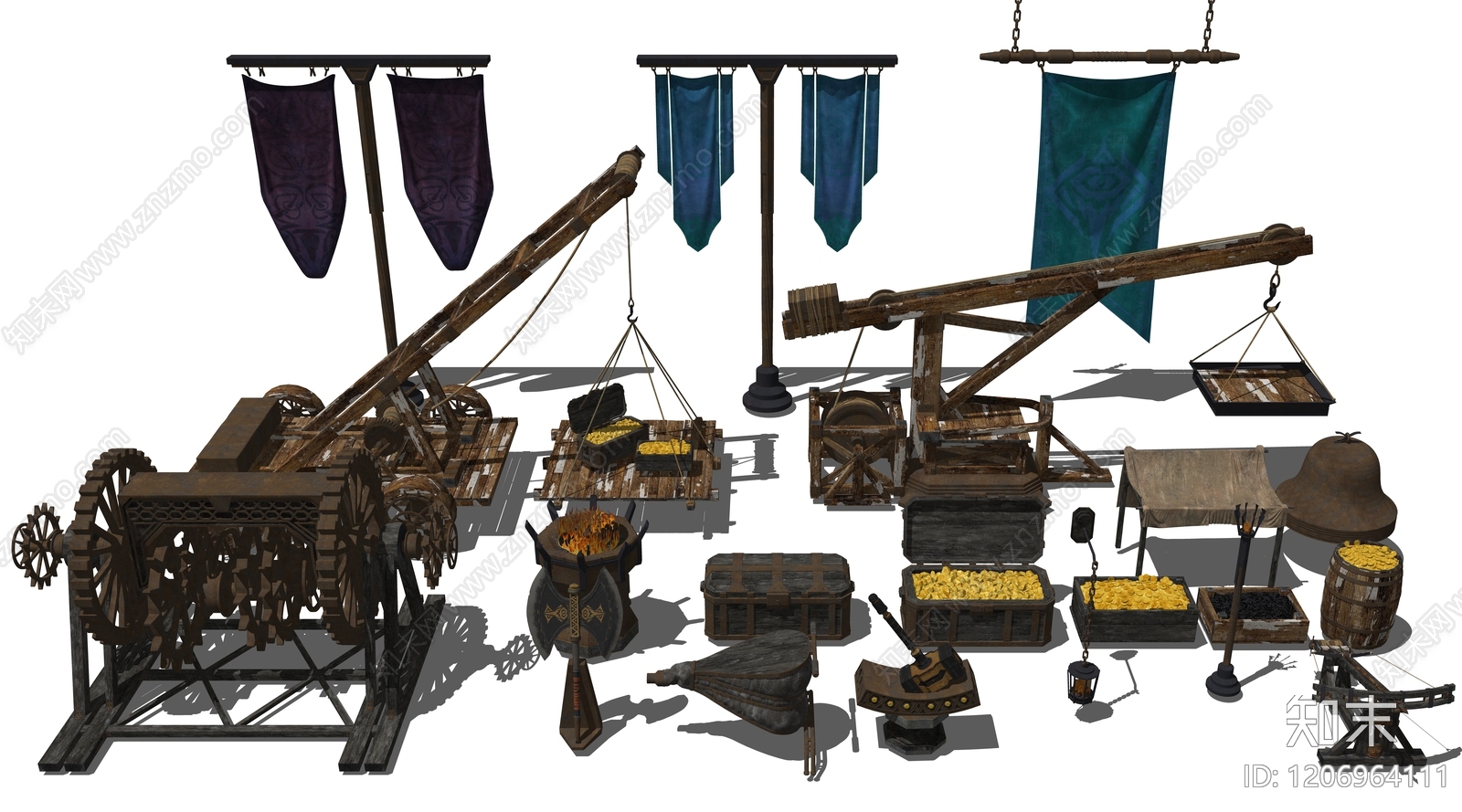 复古中古商业街SU模型下载【ID:1206964111】