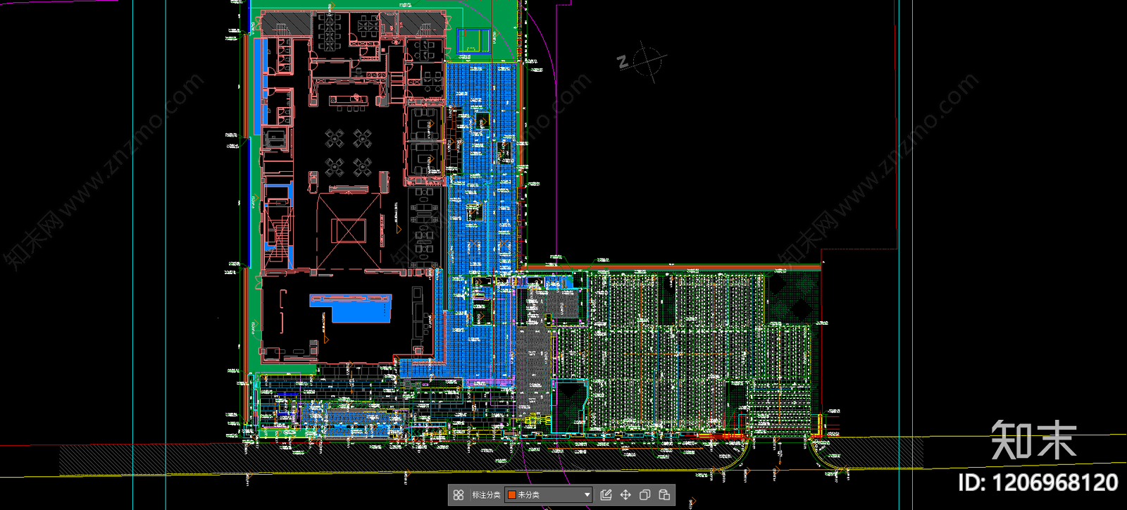 示范区景观cad施工图下载【ID:1206968120】