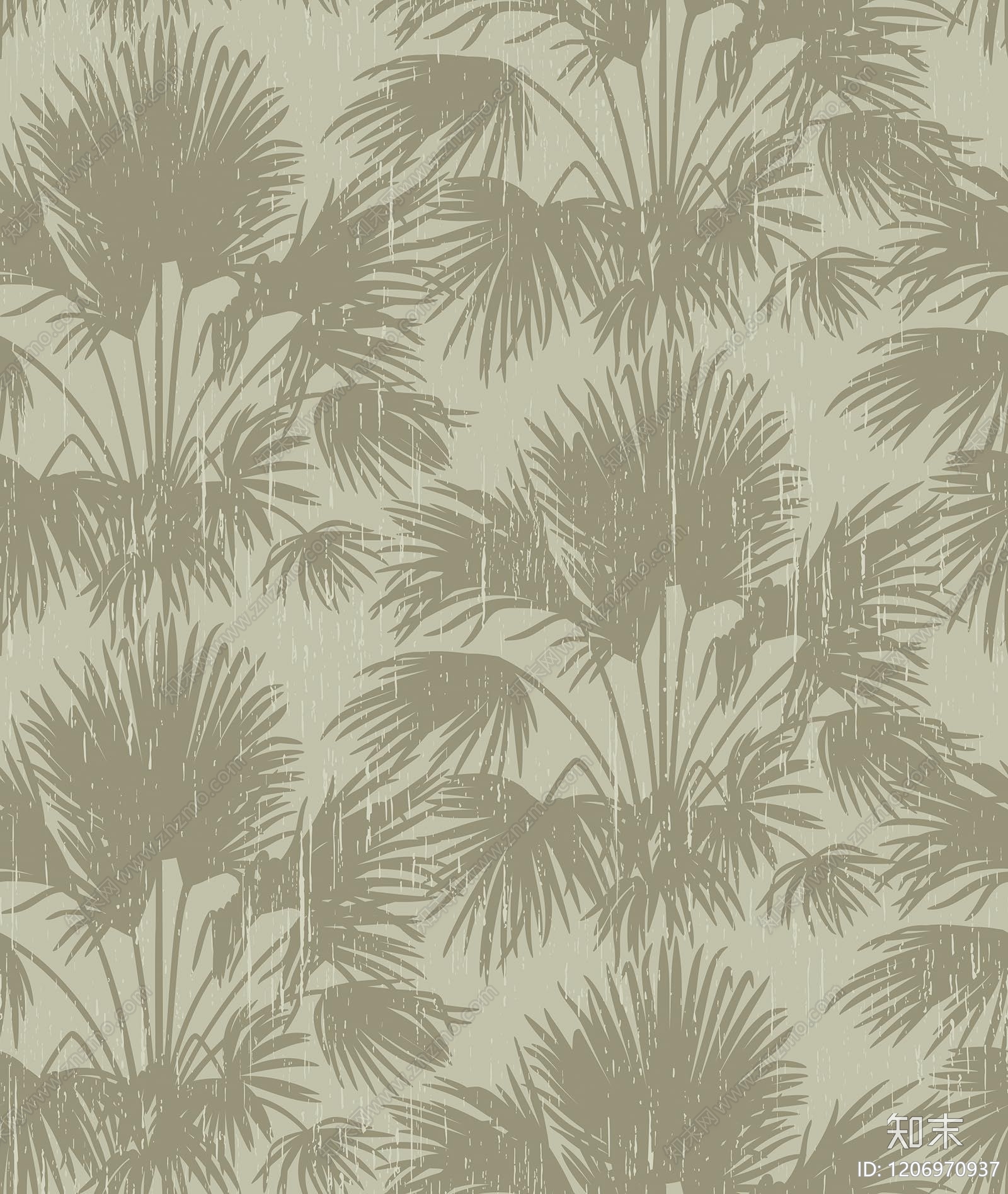 现代新中式植物壁纸贴图下载【ID:1206970937】