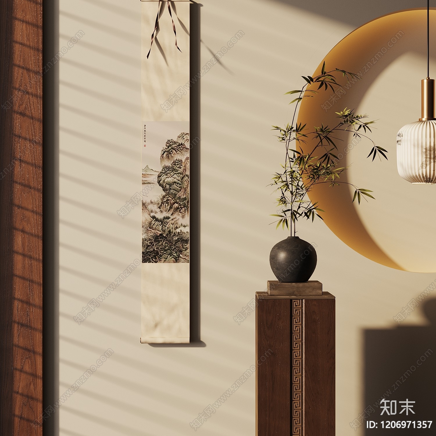 新中式花瓶SU模型下载【ID:1206971357】