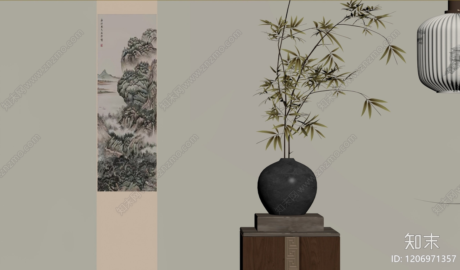 新中式花瓶SU模型下载【ID:1206971357】