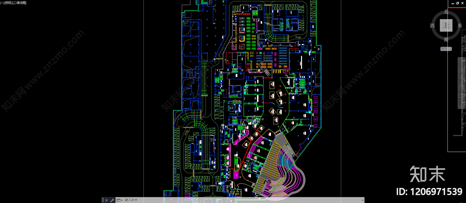 现代超市cad施工图下载【ID:1206971539】