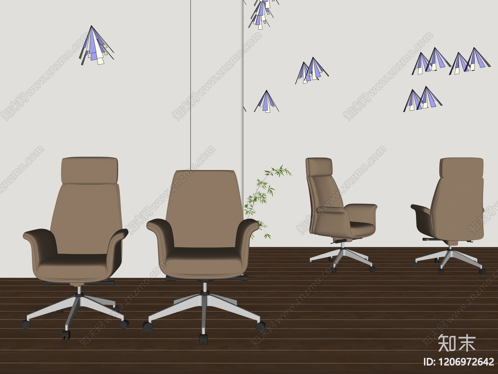 现代办公椅SU模型下载【ID:1206972642】