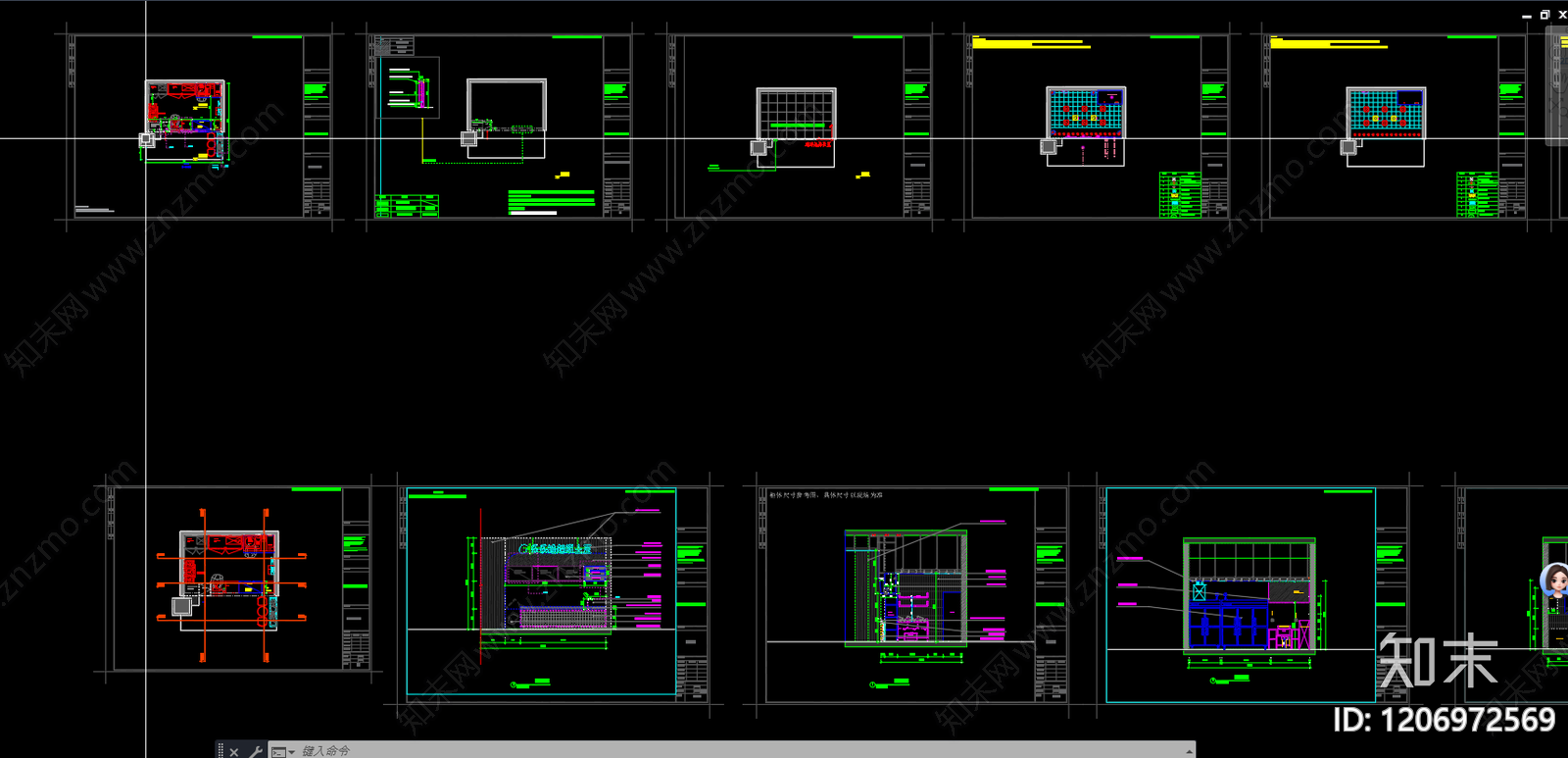 现代其他餐饮空间施工图下载【ID:1206972569】