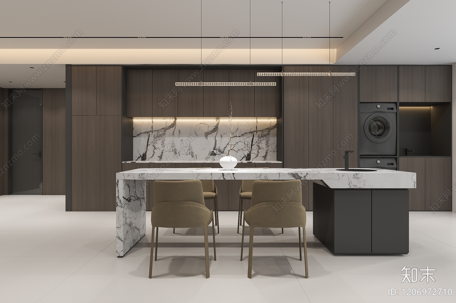 现代家居客厅3D模型下载【ID:1206972710】