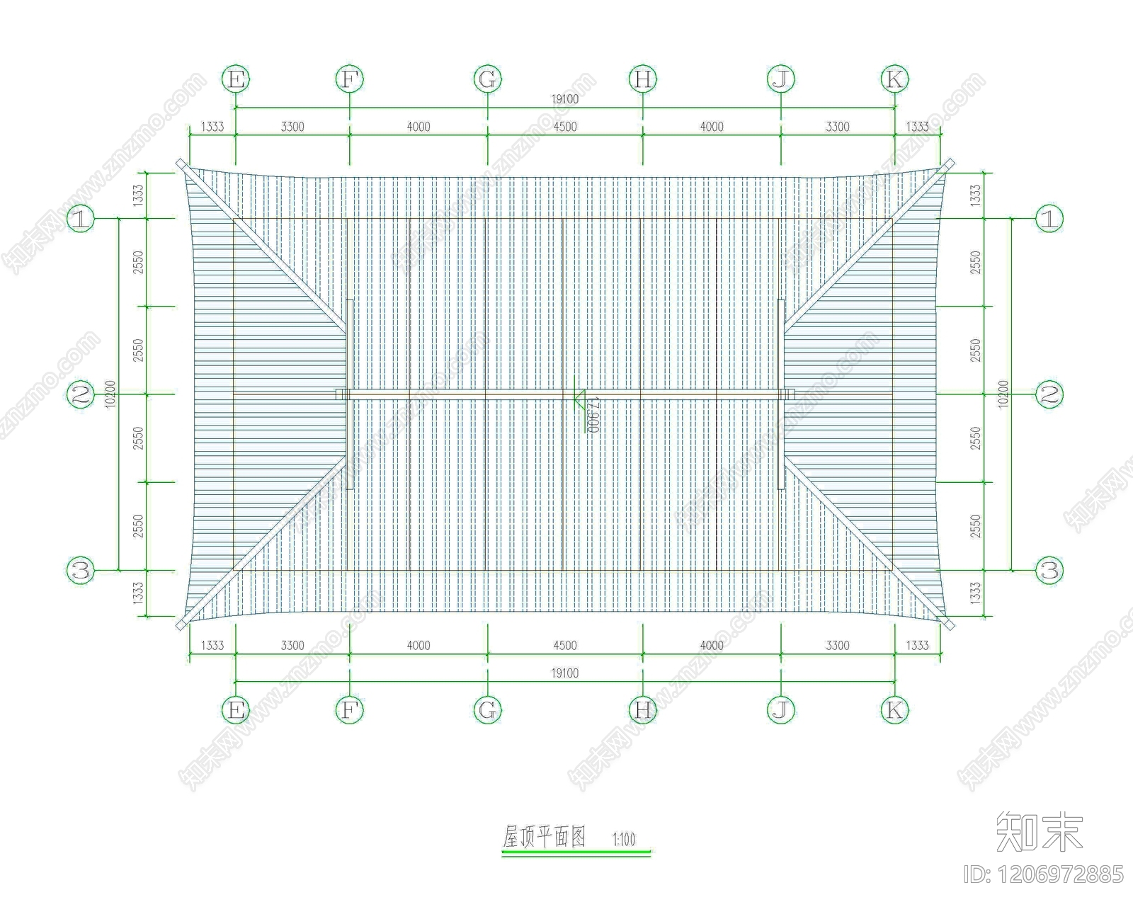 仿古建筑cad施工图下载【ID:1206972885】