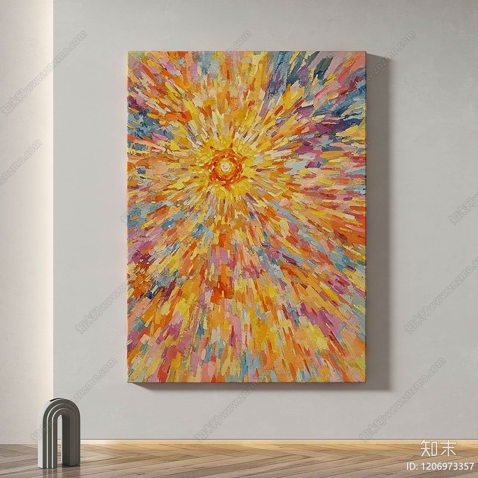 现代简约挂画3D模型下载【ID:1206973357】