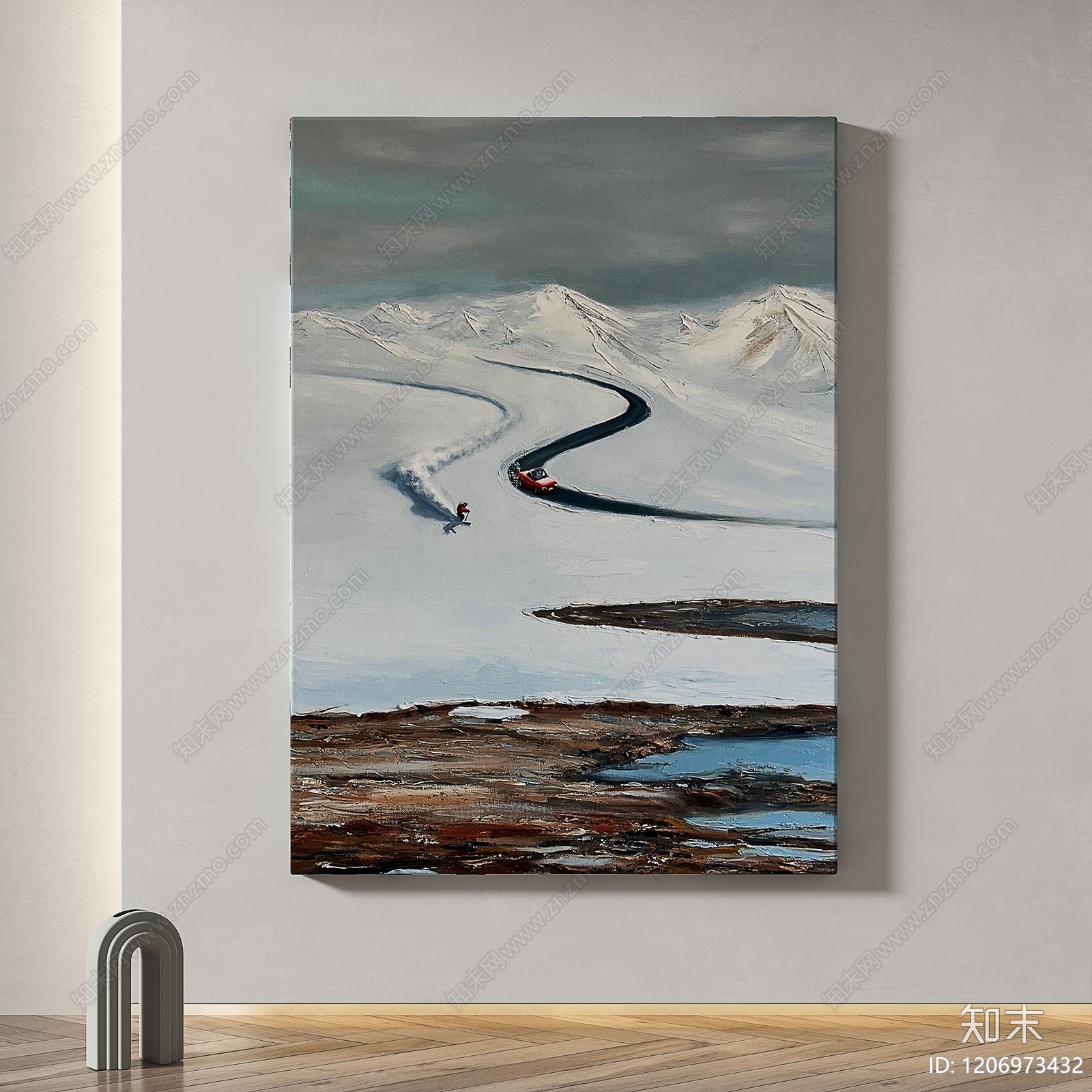 现代轻奢挂画3D模型下载【ID:1206973432】