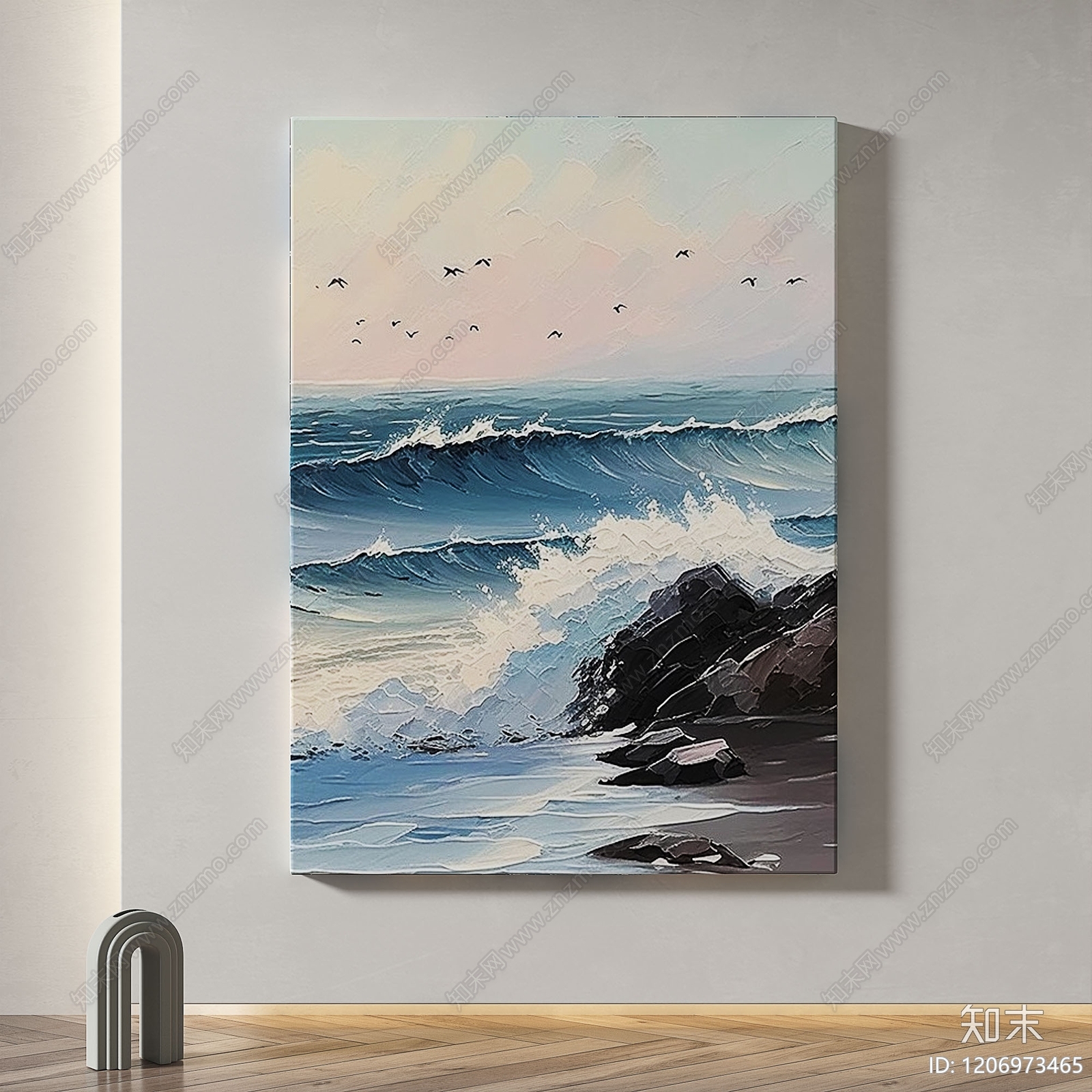 现代轻奢挂画3D模型下载【ID:1206973465】