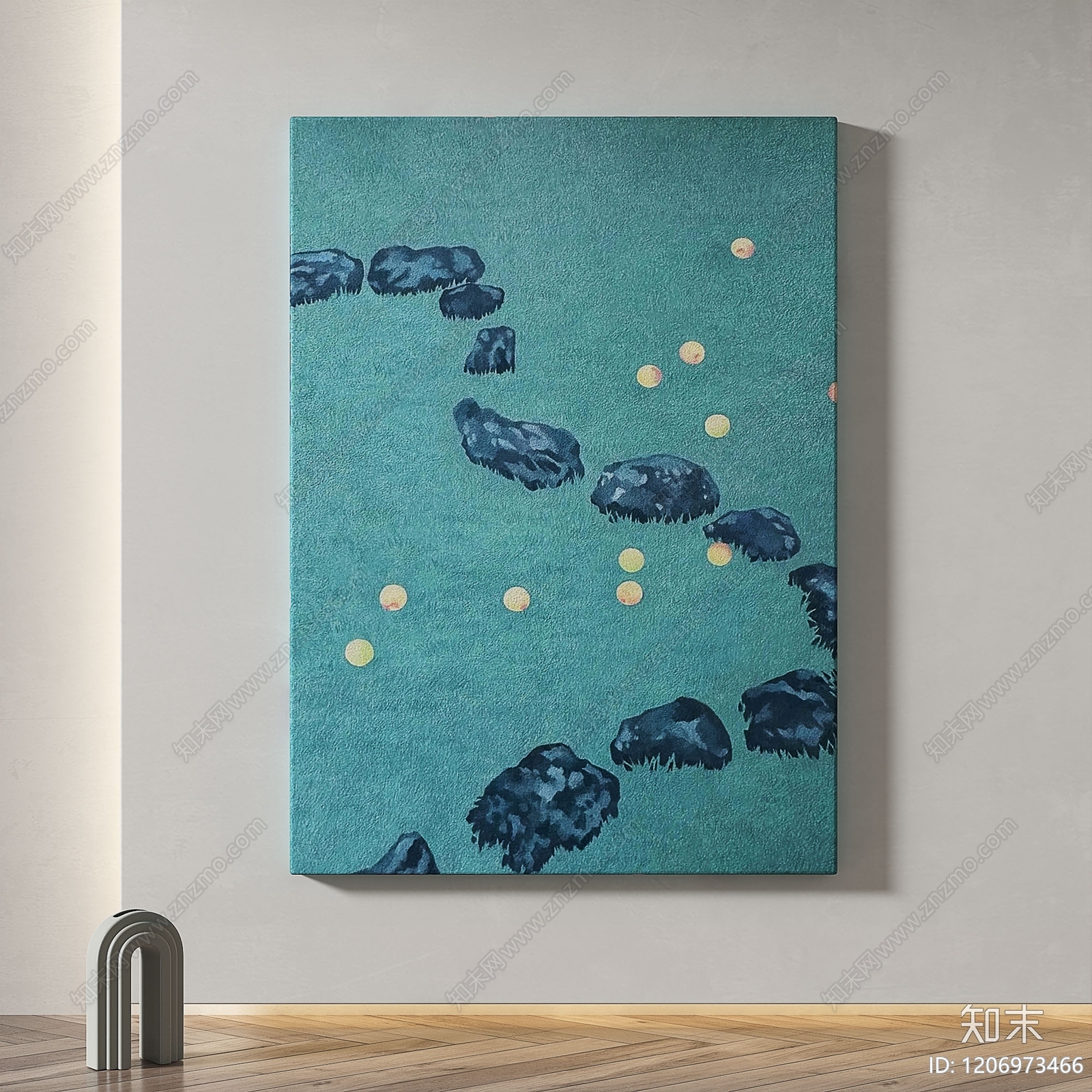 现代简约挂画3D模型下载【ID:1206973466】