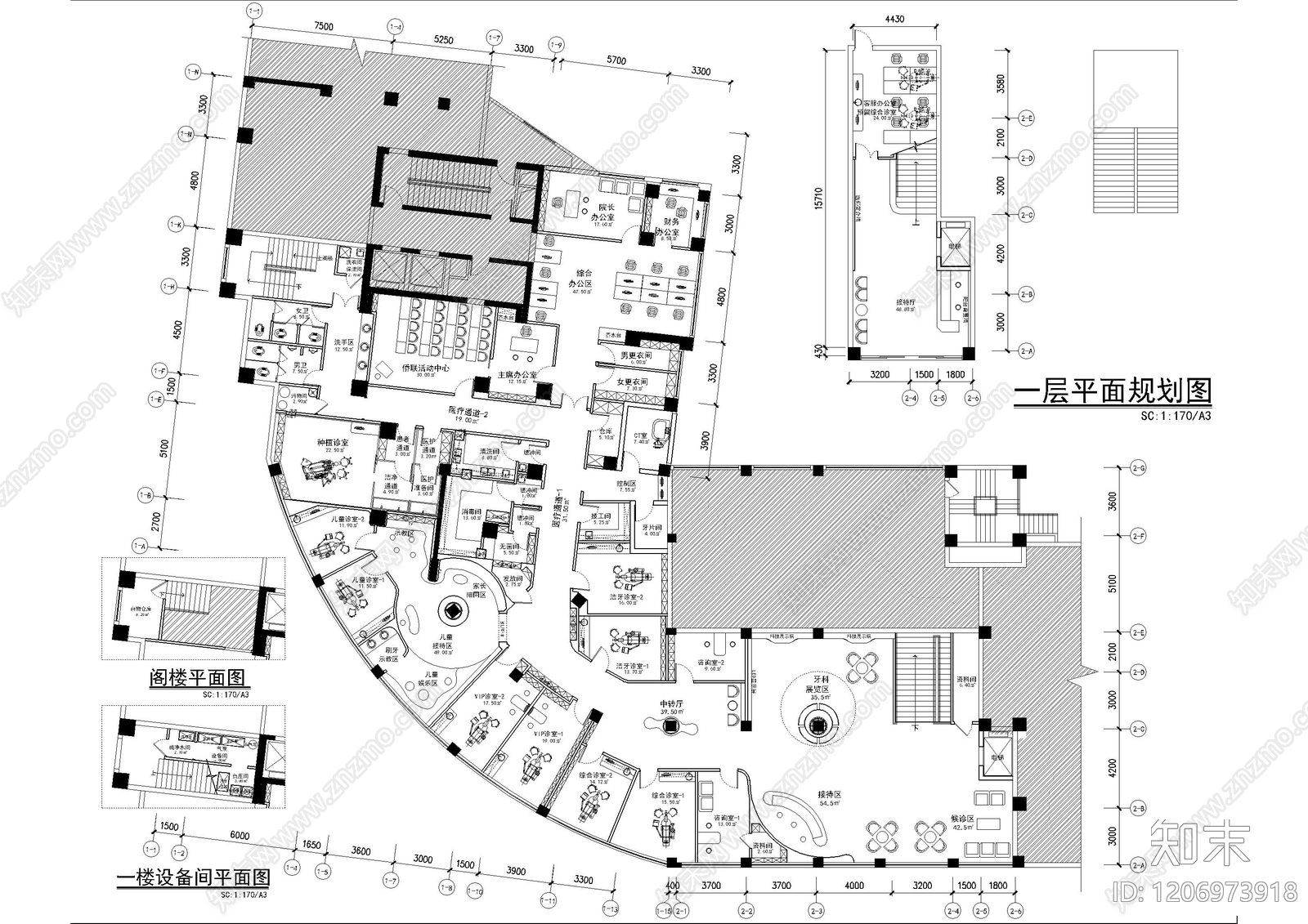 现代医院cad施工图下载【ID:1206973918】