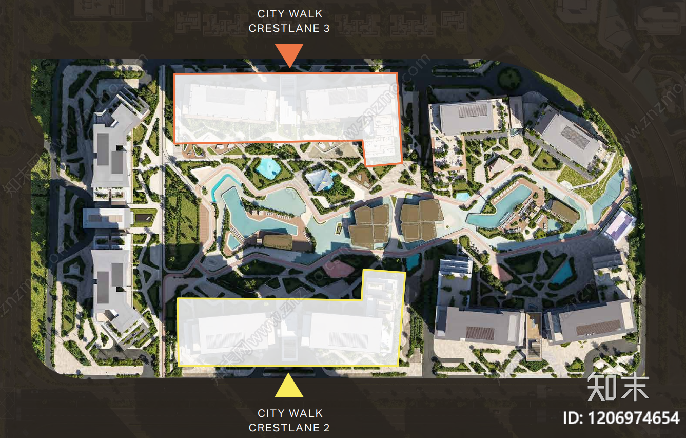 轻奢现代小区景观下载【ID:1206974654】