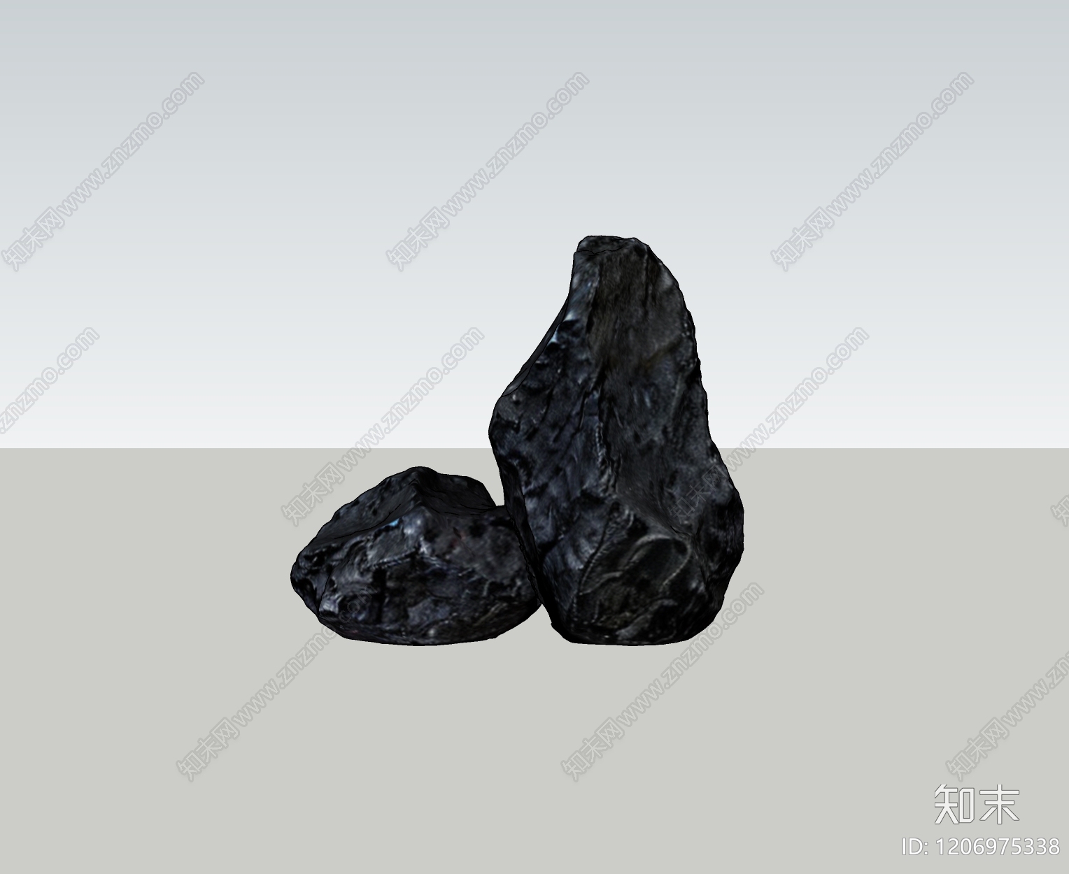 现代新中式景观石SU模型下载【ID:1206975338】