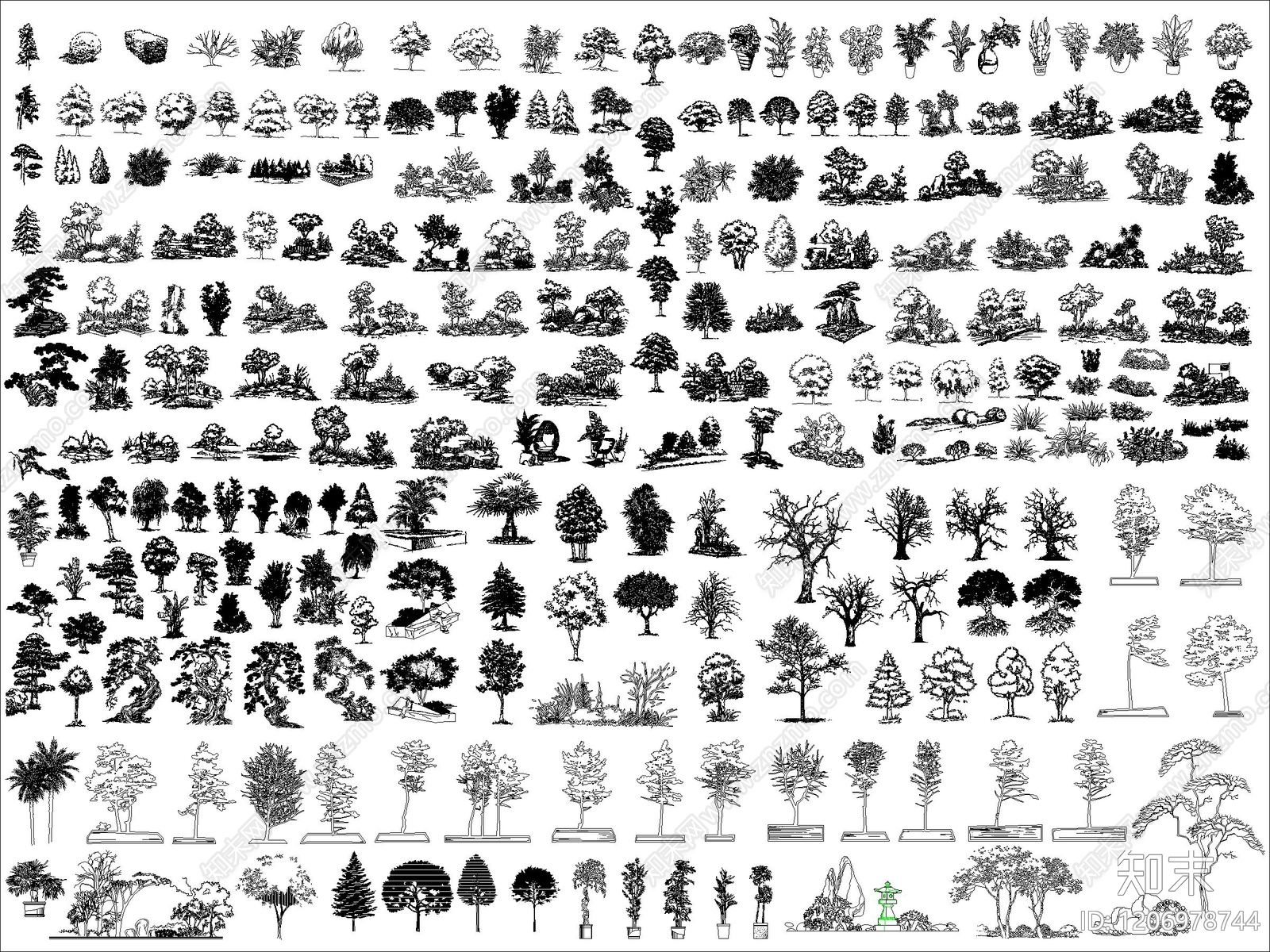乔木种植施工图下载【ID:1206978744】