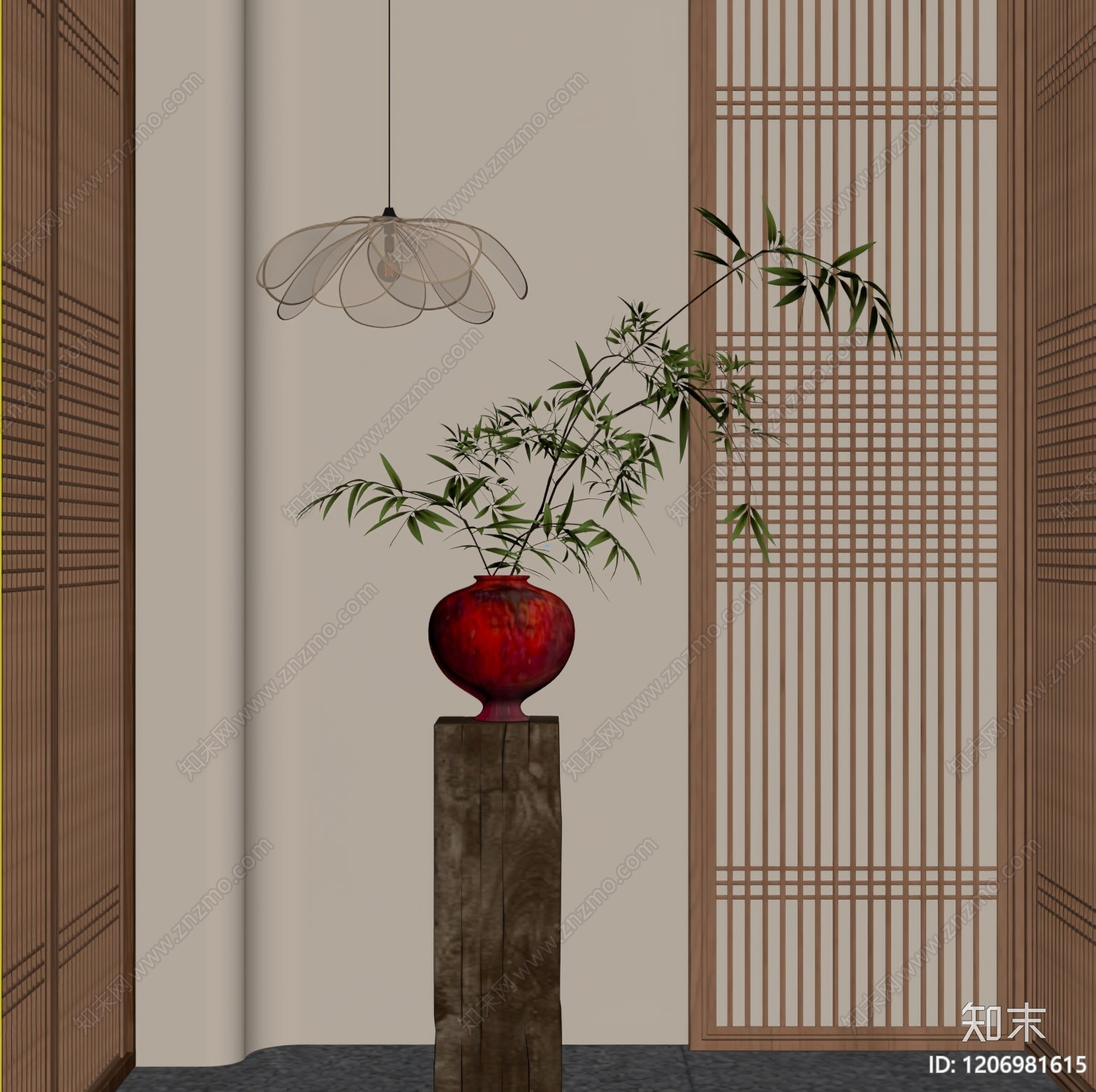 新中式花瓶SU模型下载【ID:1206981615】