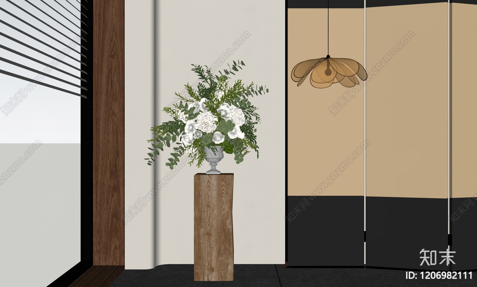新中式花瓶SU模型下载【ID:1206982111】