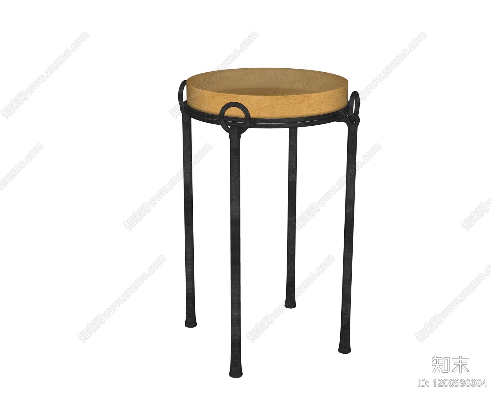 现代法式边几SU模型下载【ID:1206986064】