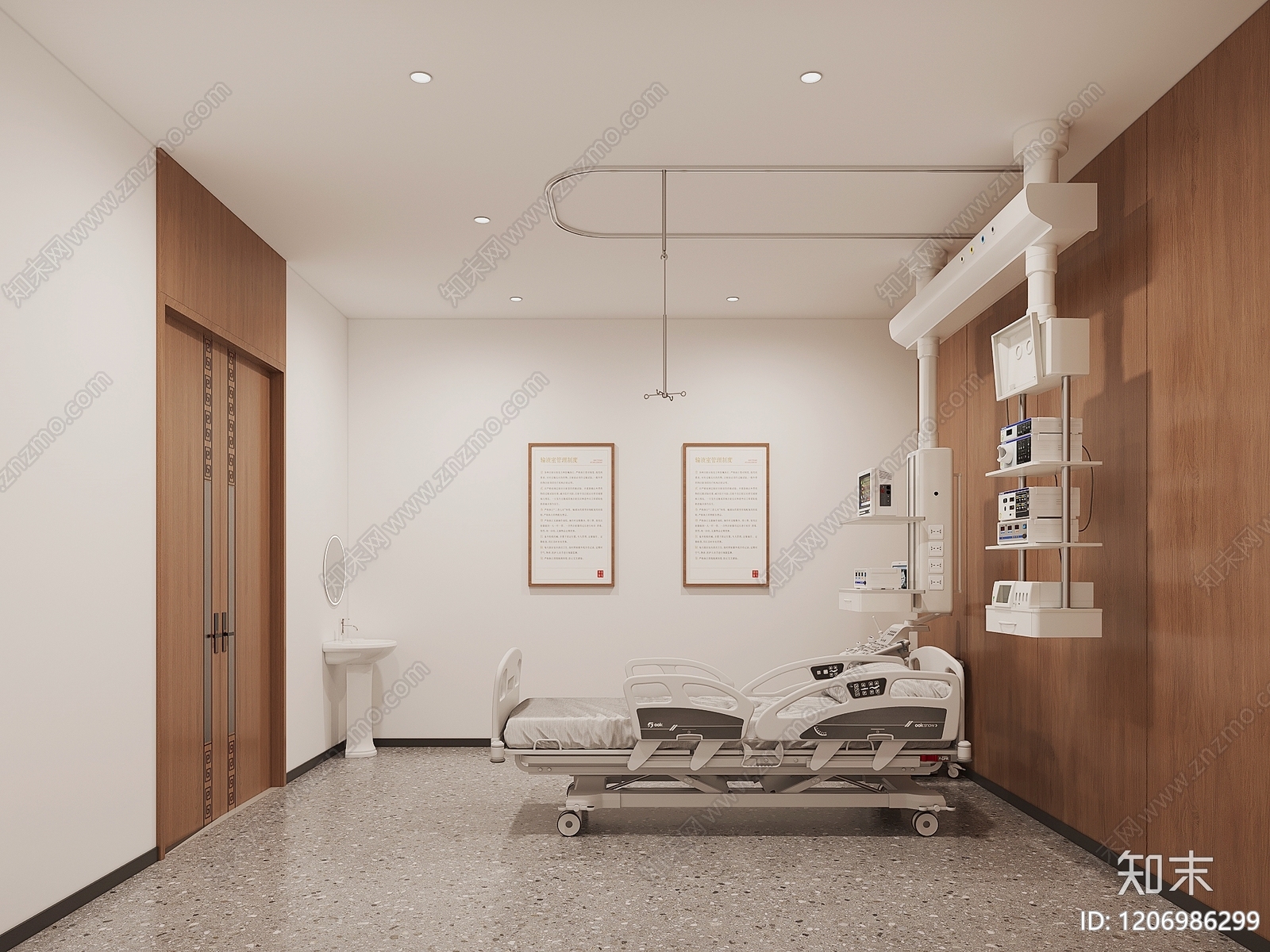 新中式医院3D模型下载【ID:1206986299】