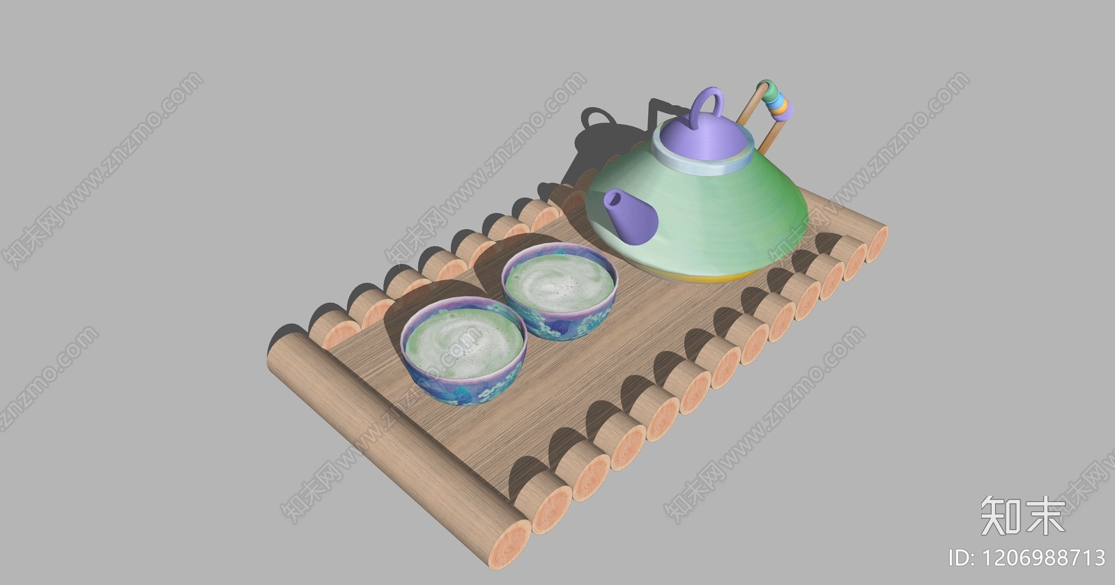 茶具SU模型下载【ID:1206988713】