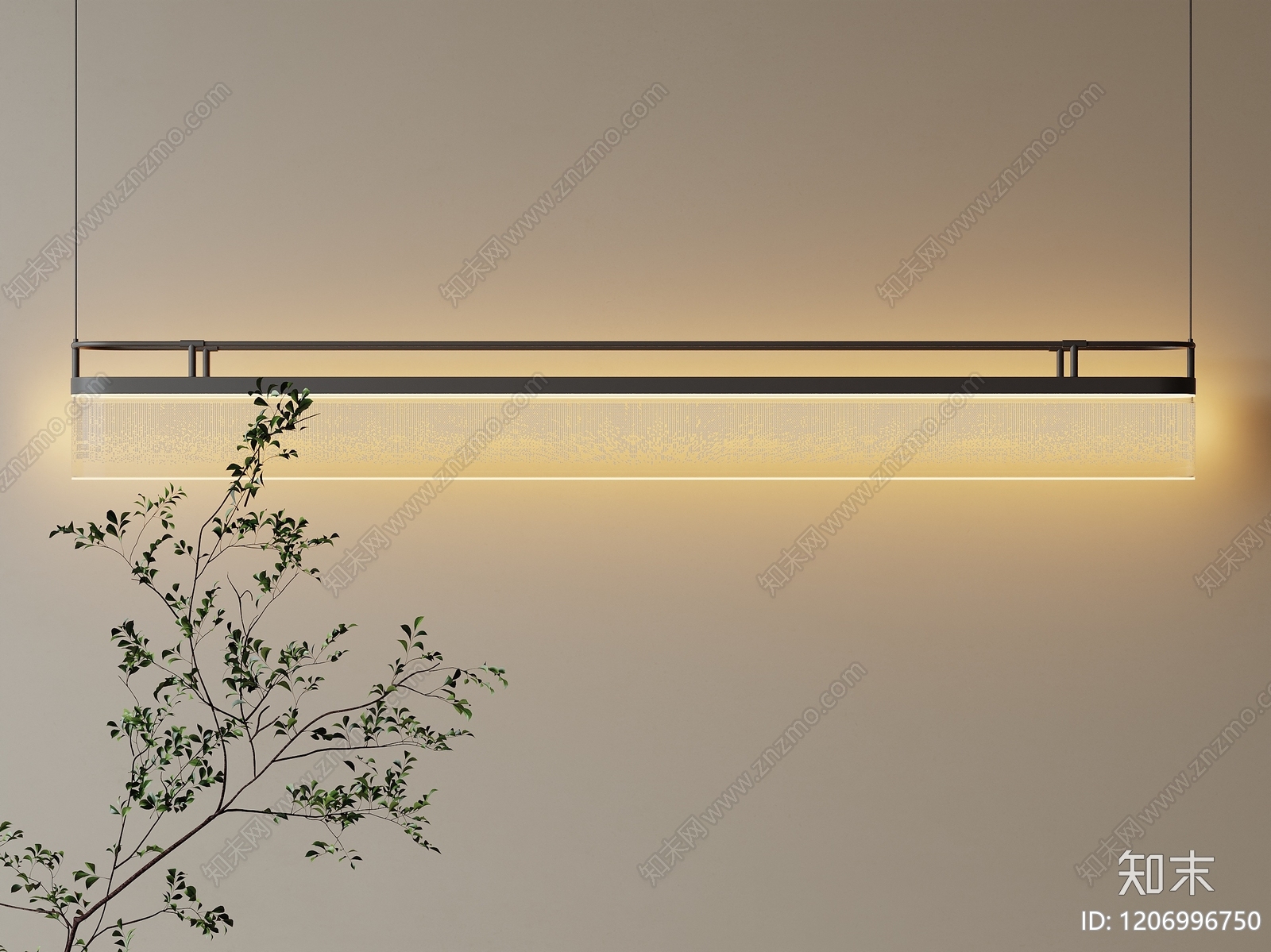 现代北欧客厅吊灯3D模型下载【ID:1206996750】