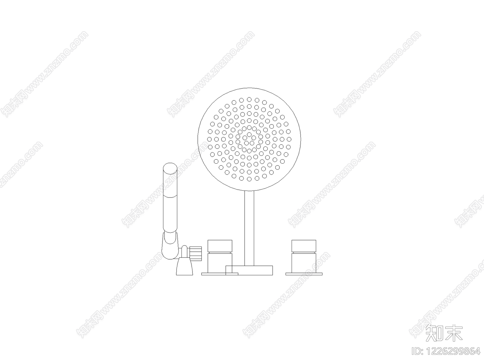 灯具图块cad施工图下载【ID:1226299864】