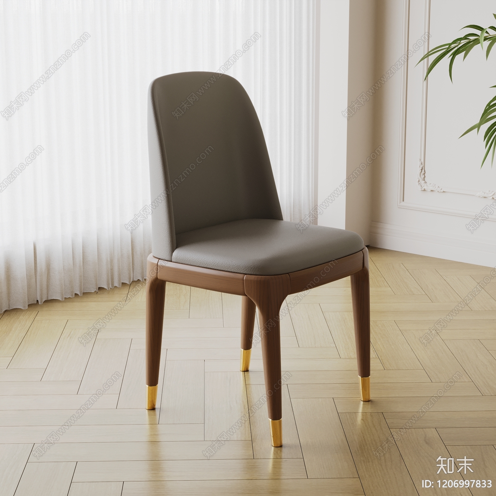 现代北欧餐桌椅3D模型下载【ID:1206997833】