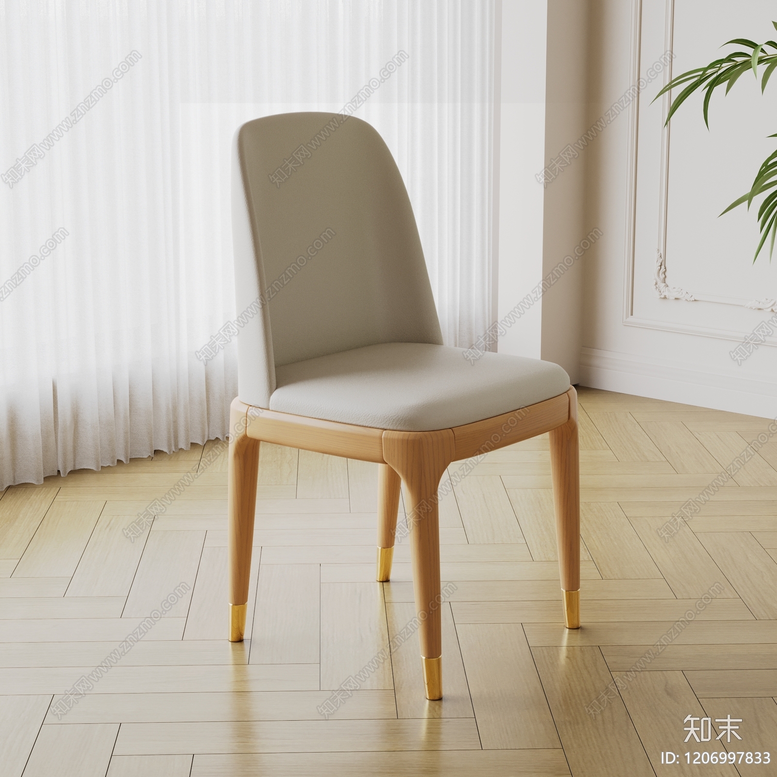 现代北欧餐桌椅3D模型下载【ID:1206997833】