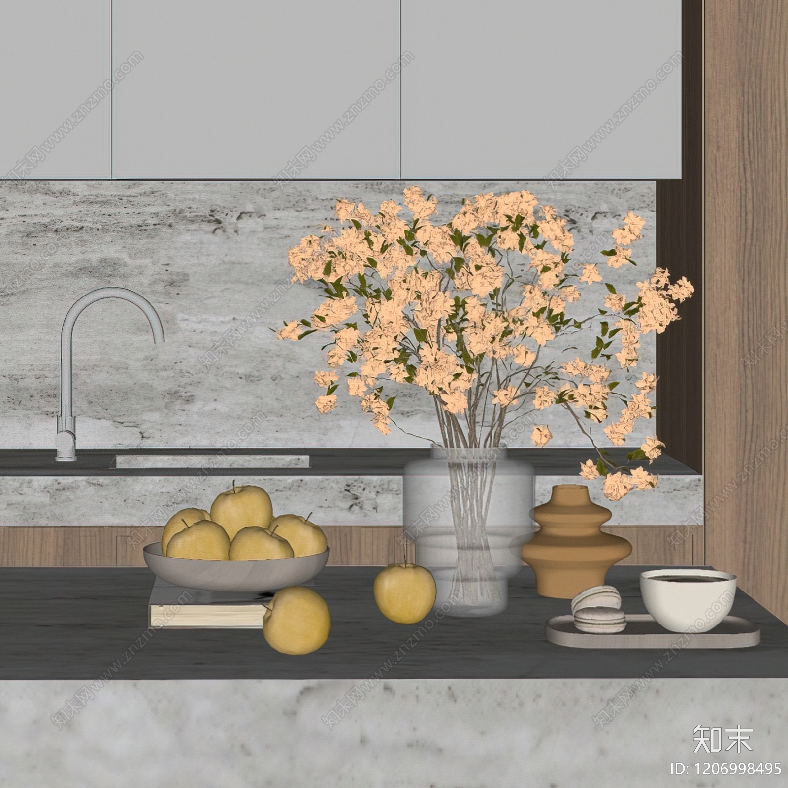 现代法式摆件组合SU模型下载【ID:1206998495】