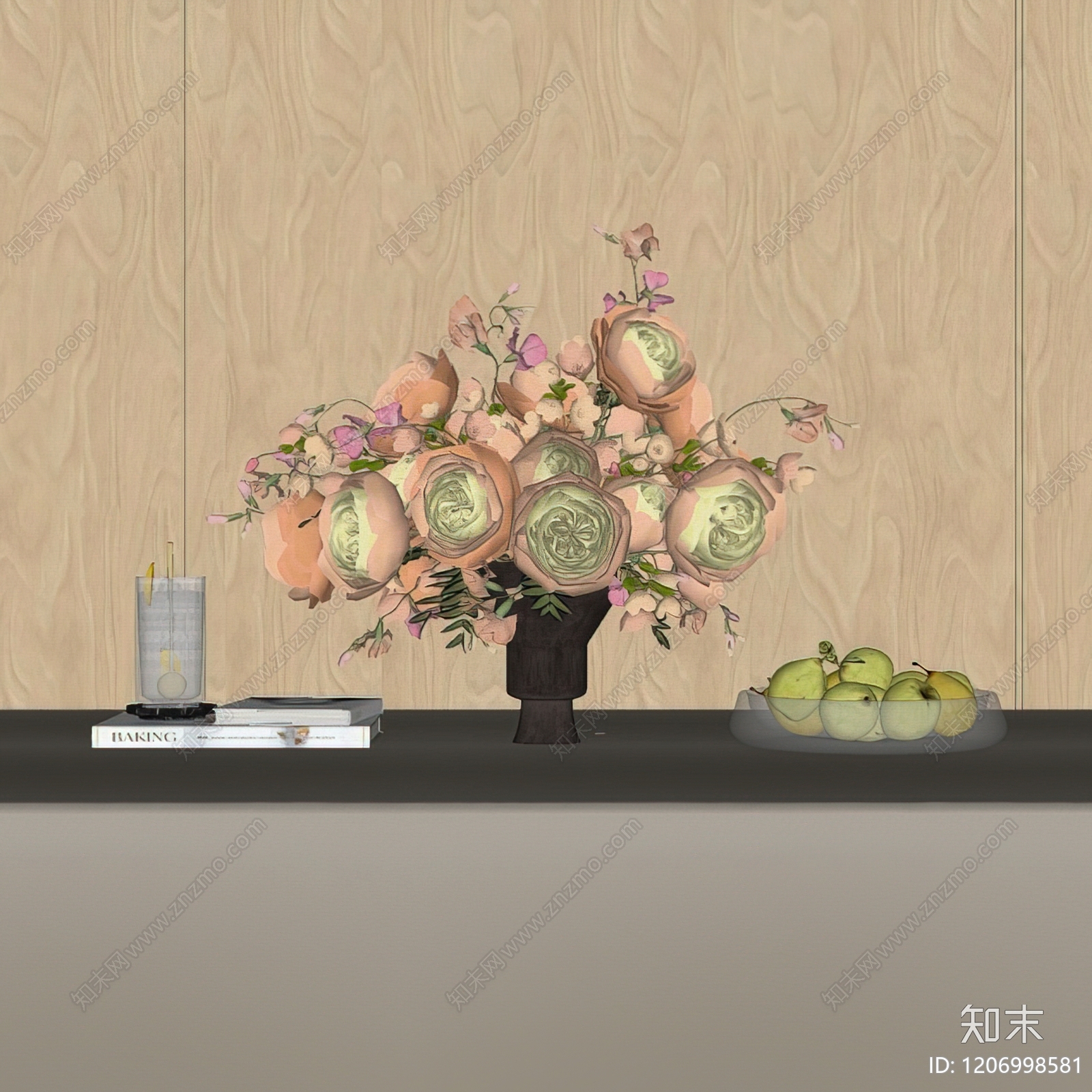 法式中古花艺SU模型下载【ID:1206998581】