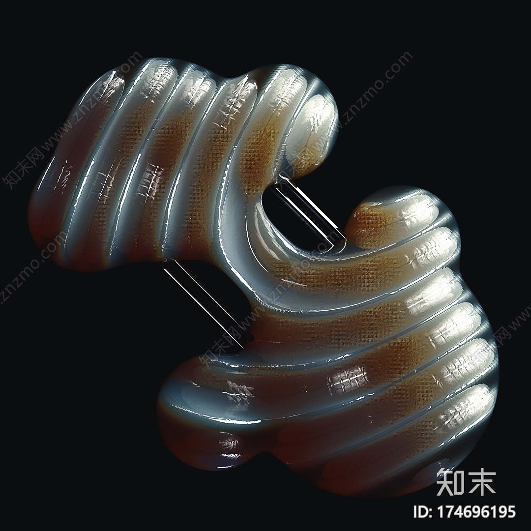 变形的灯泡C4D动画工程文件分享CG模型下载下载【ID:174696195】