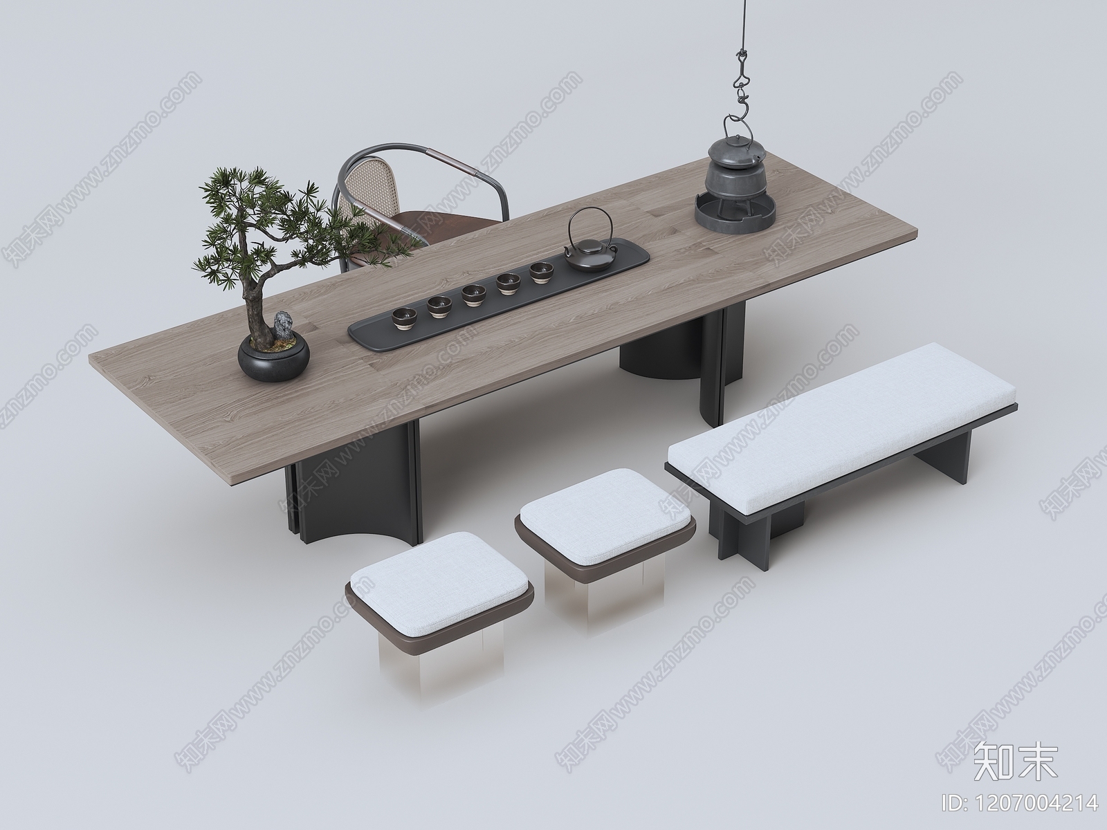 新中式其他桌子3D模型下载【ID:1207004214】