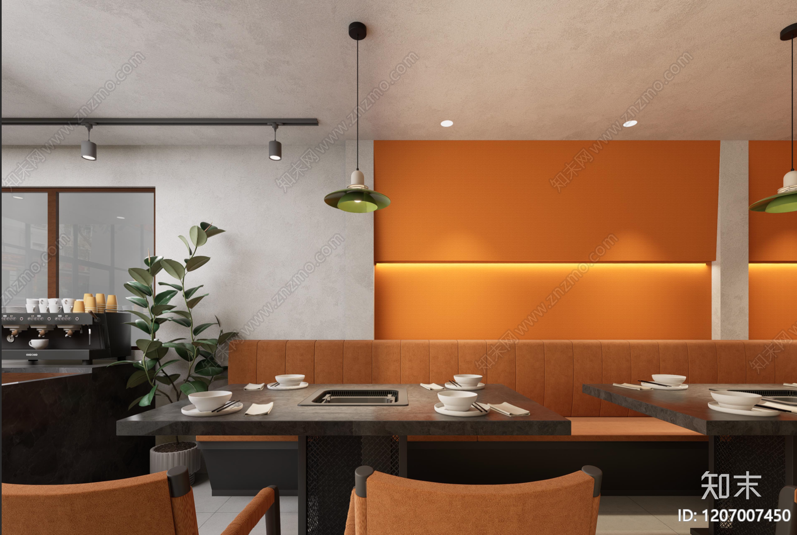 现代工业火锅店SU模型下载【ID:1207007450】