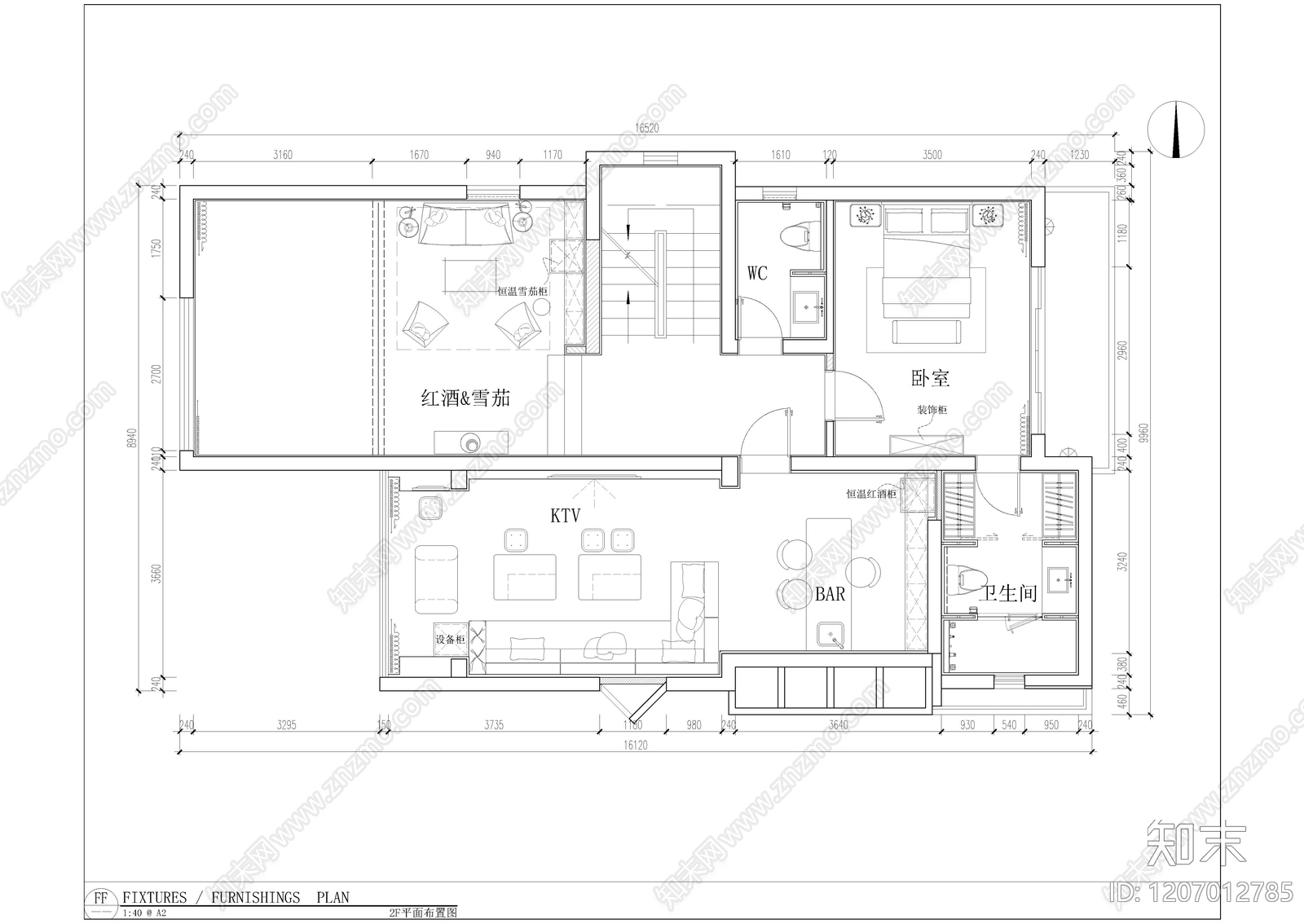现代会所cad施工图下载【ID:1207012785】