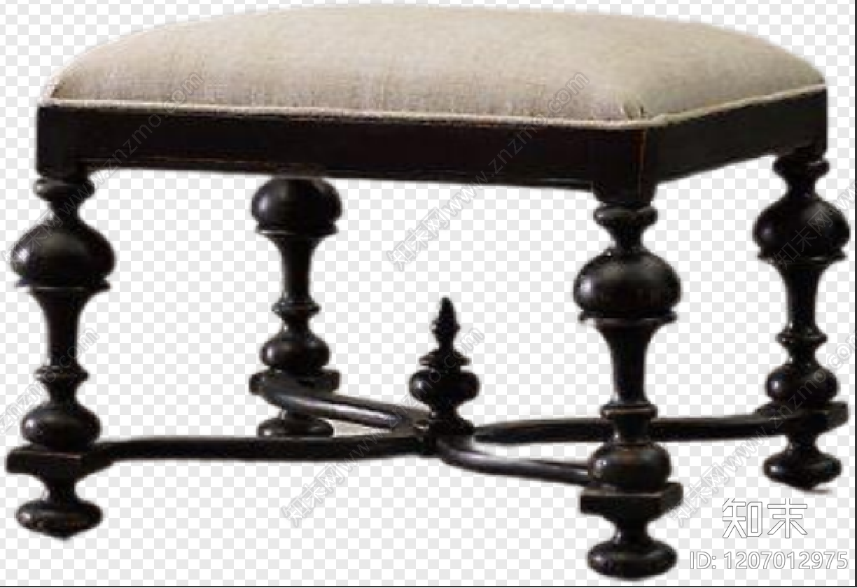 中式桌椅施工图下载【ID:1207012975】