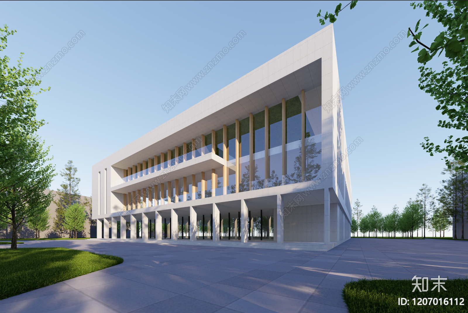 现代小公建SU模型下载【ID:1207016112】