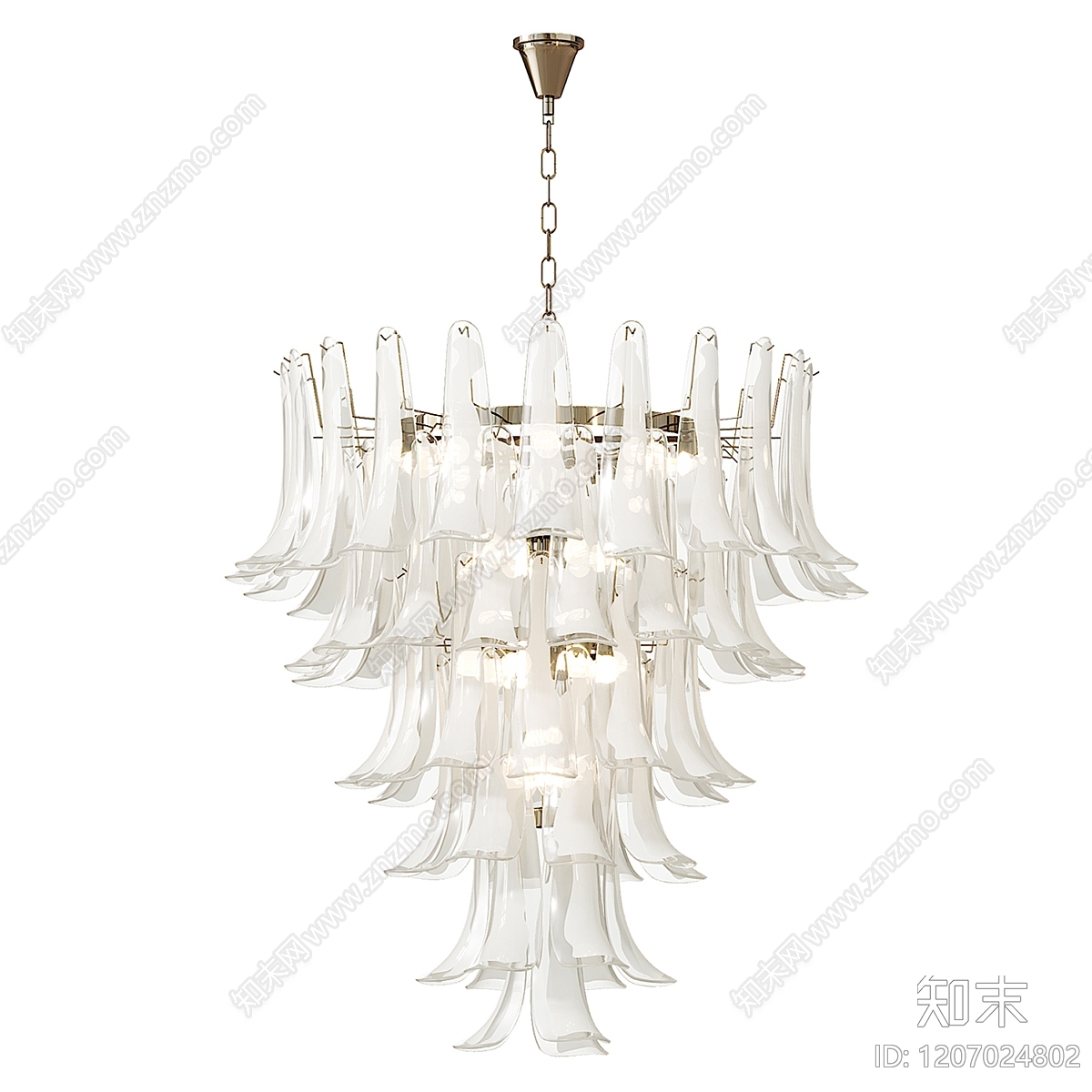 现代欧式客厅吊灯3D模型下载【ID:1207024802】
