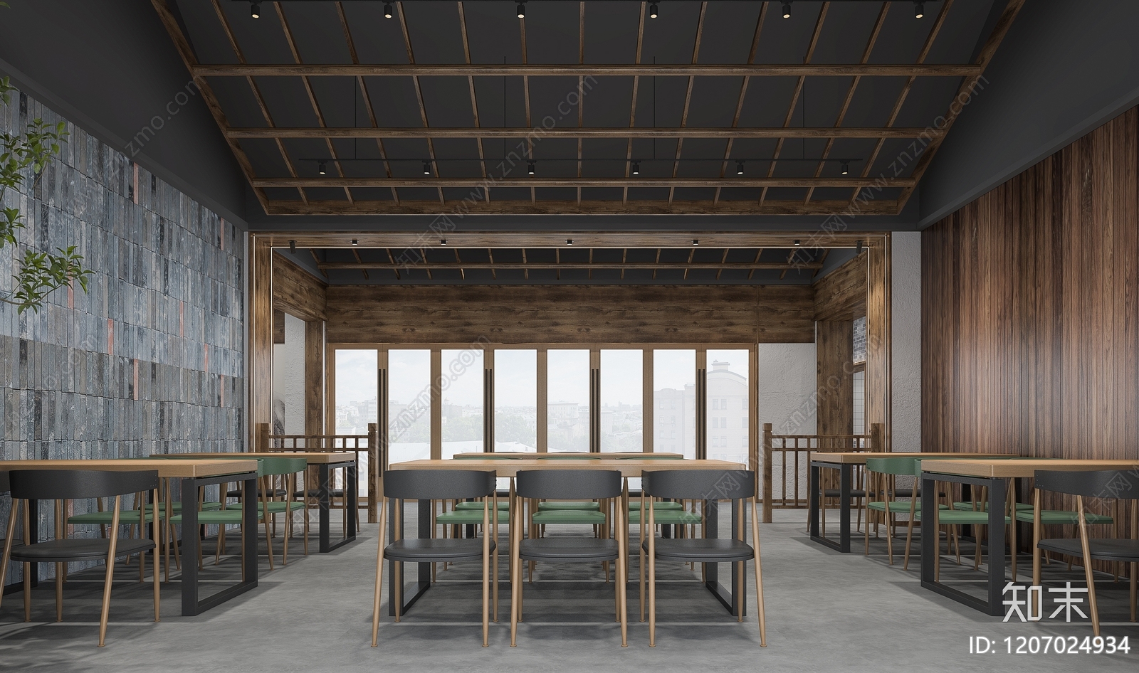 复古中餐厅3D模型下载【ID:1207024934】