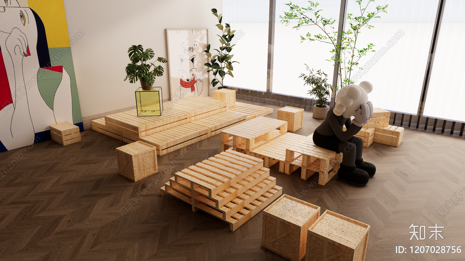 现代其他展厅SU模型下载【ID:1207028756】