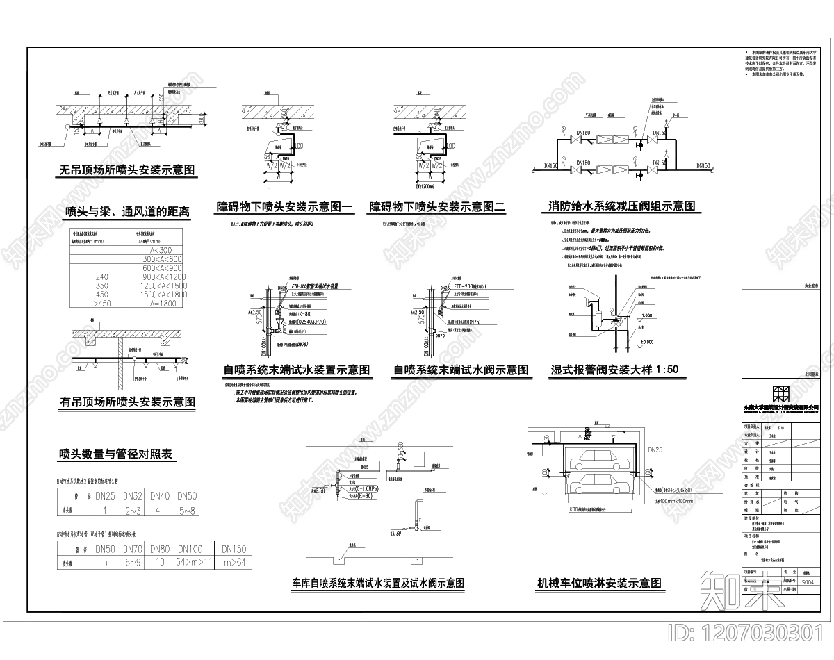 其他给排水cad施工图下载【ID:1207030301】