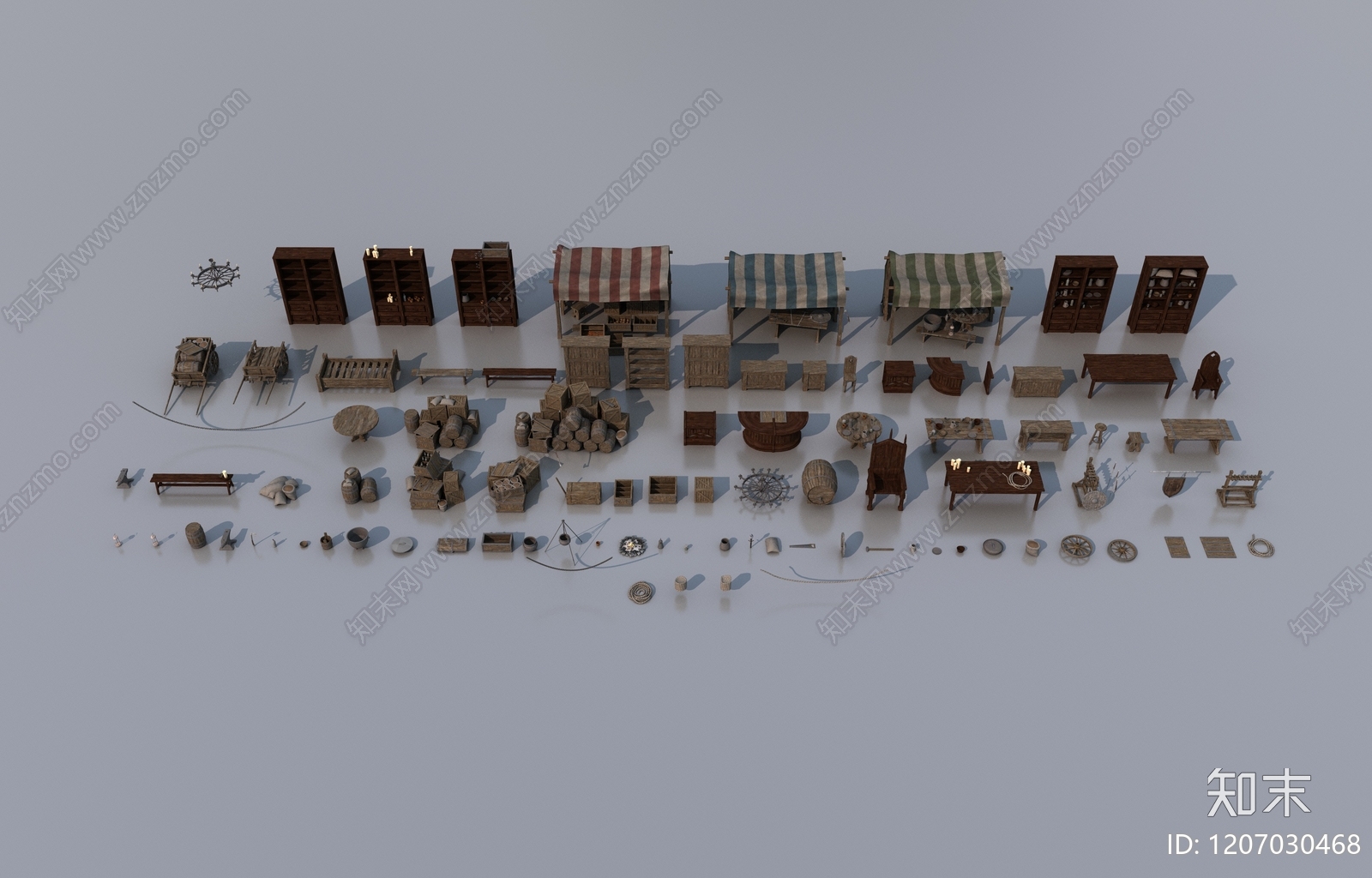 公用器材3D模型下载【ID:1207030468】