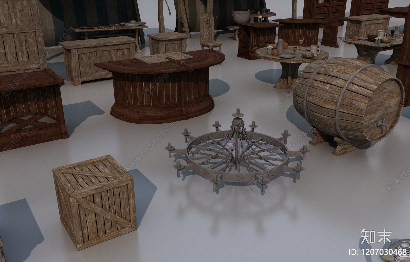 公用器材3D模型下载【ID:1207030468】