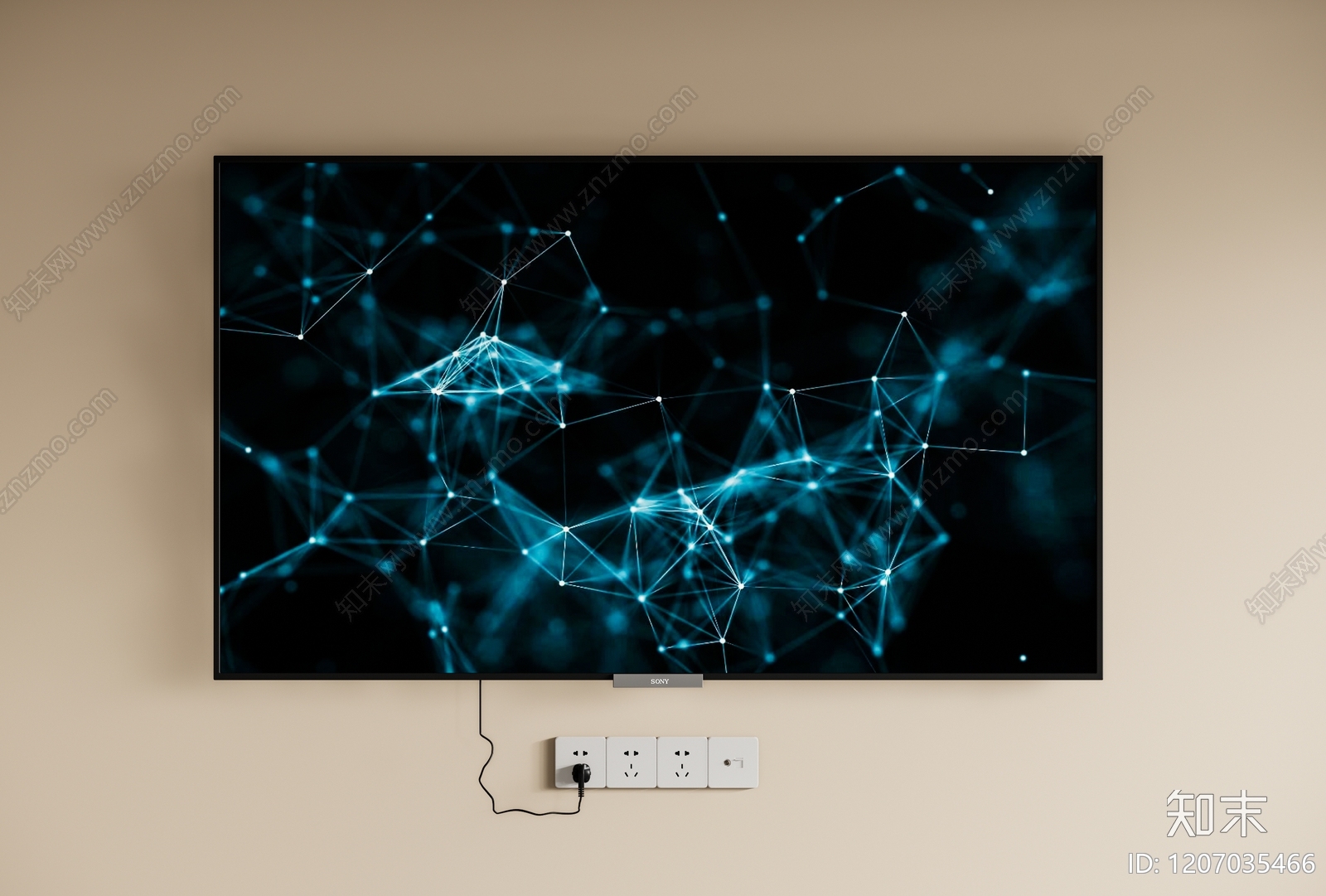 电视3D模型下载【ID:1207035466】