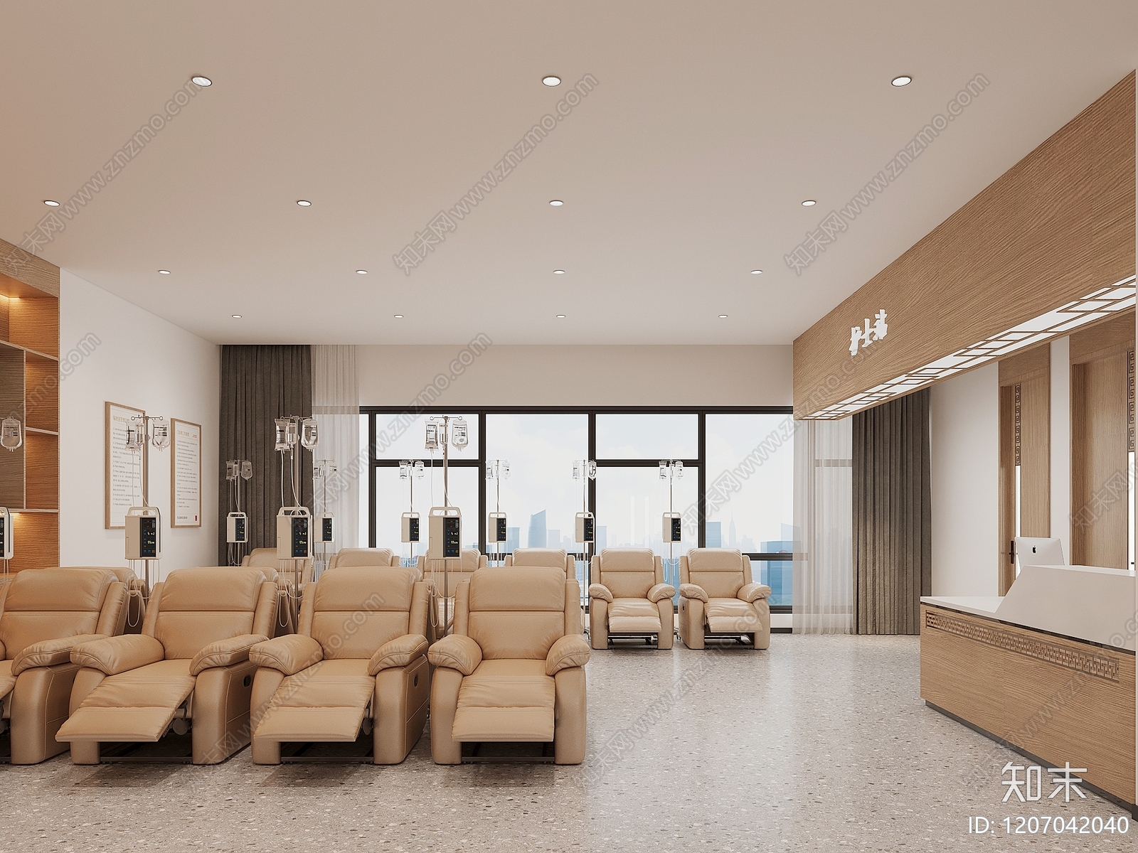 新中式医院3D模型下载【ID:1207042040】