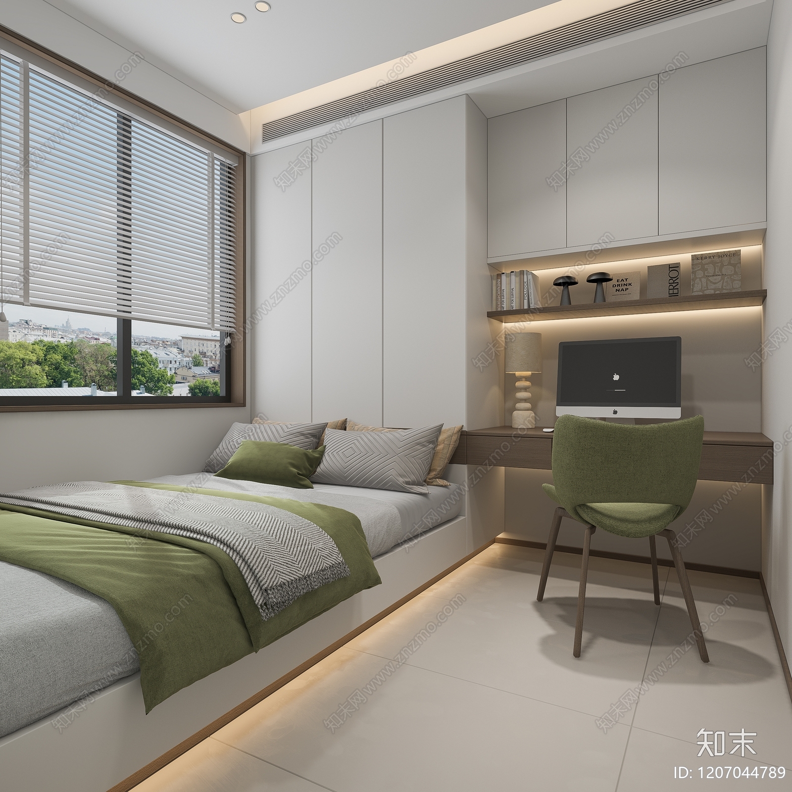 现代通用儿童房3D模型下载【ID:1207044789】