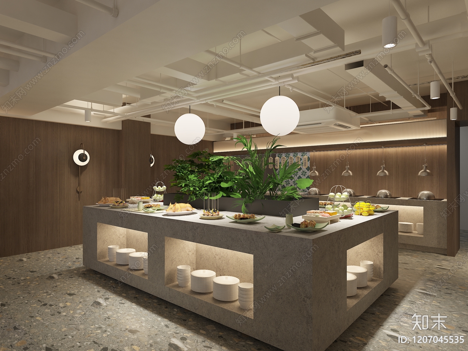 现代酒店3D模型下载【ID:1207045535】